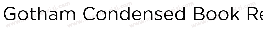 Gotham Condensed Book Regula字体转换